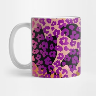 Colourful gradient unique flowers leopard stripes abstract modern 286 Pattern Mug